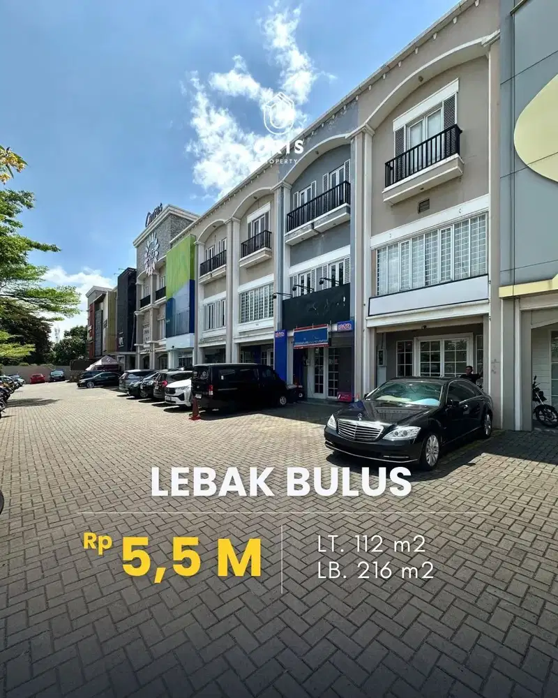 For Sale Ruko 3 Lantai Cocok Untuk Cafe, Salon & Kantor