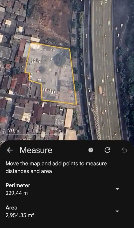 Tanah Komersil 2950m² Jl Jendral Ahmad Yani Utan Kayu Matraman