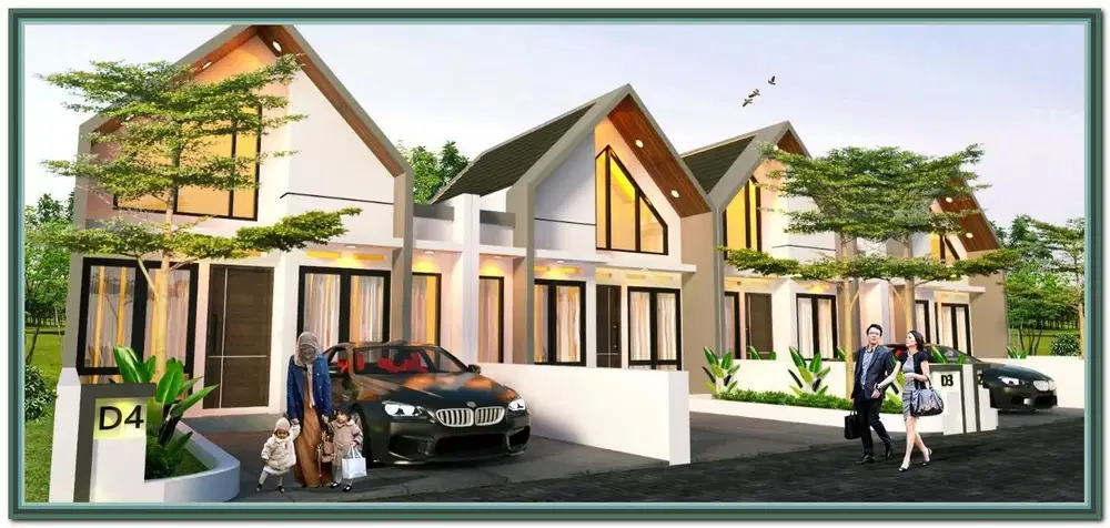 Rumah Murah Sleman Dekat Kampus UMY Ada Pos Security Scandinavian