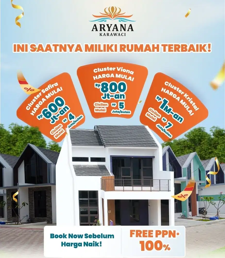4Kamar Tanah 72m² Dekat Ke Lippo Karawaci dan Park Serpong
