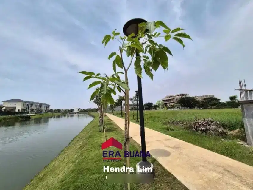 Kavling PIK 2 Palm Spring Hoek luas 910m2 View Danau hrg 35jt/m2