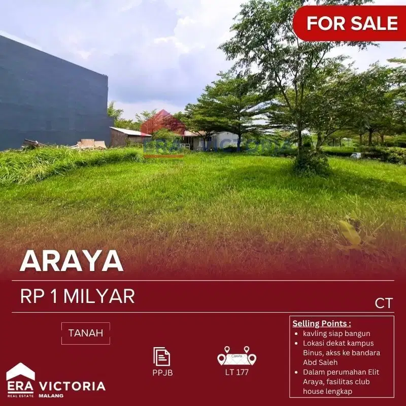 Tanah Kavling Siap Bangun Lokasi Dekat Kampus Binus, Akses Ke Bandara