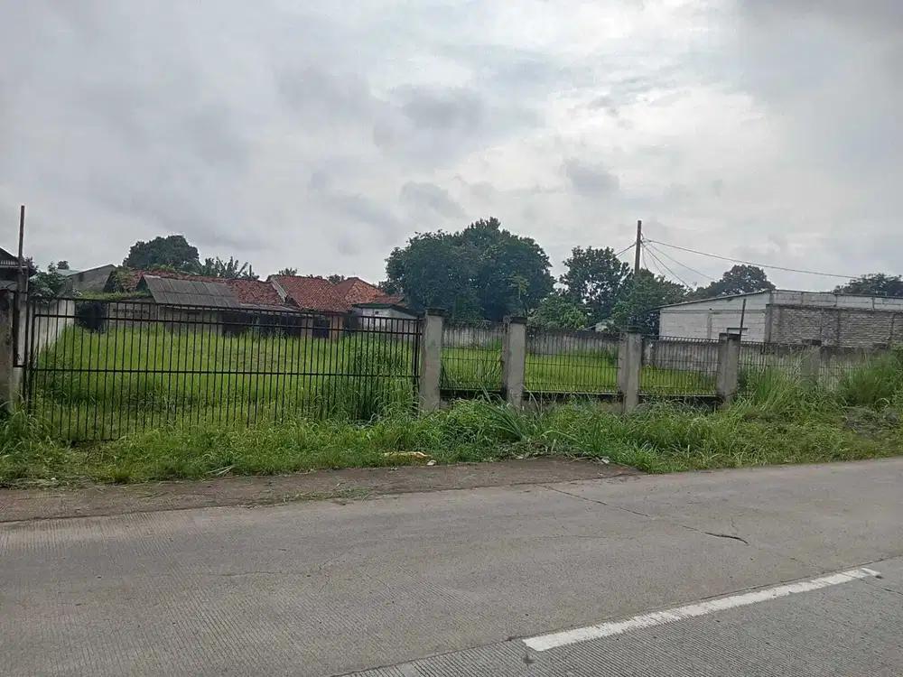 Disewakan lahan pinggir jalan ciseeng