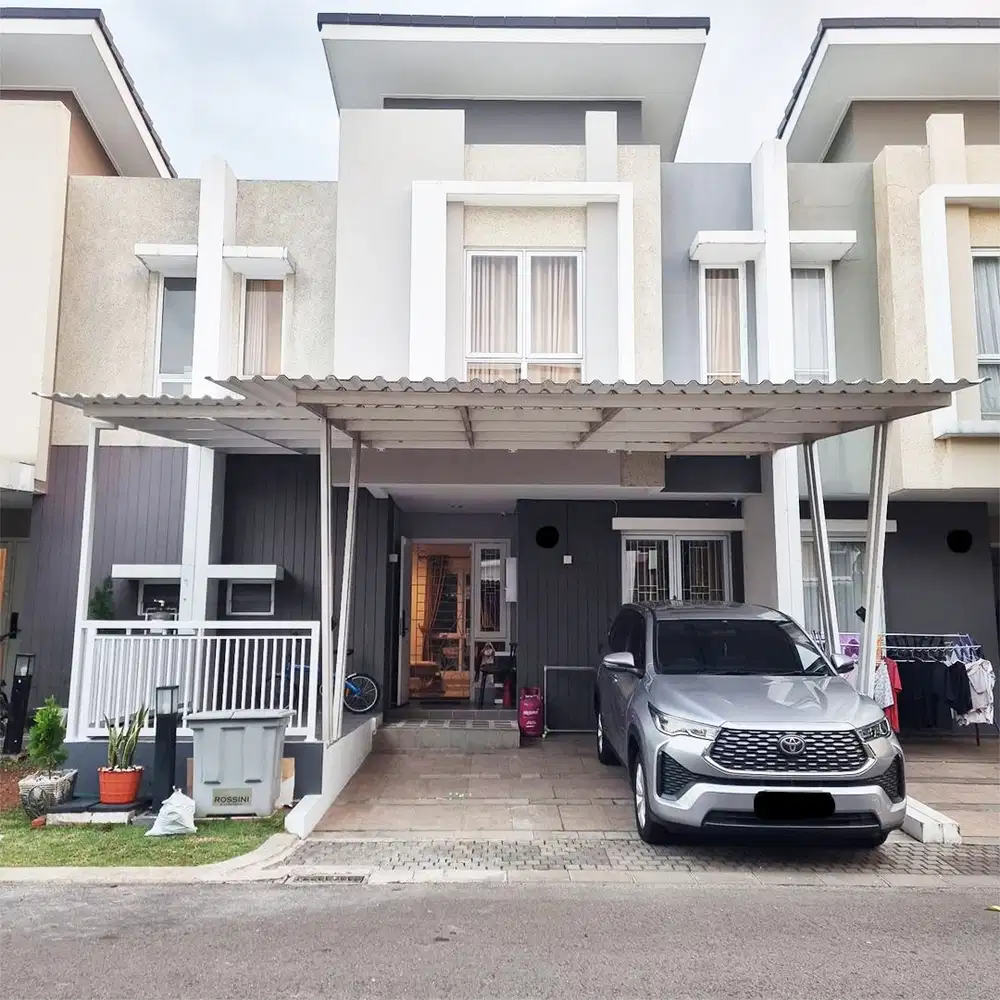 Rumah 2 Lantai 4+1 Kamar Hadap Utara Furnished di Rossini