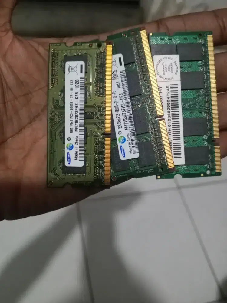 Ram laptop copotan 2gb dan 1gb
