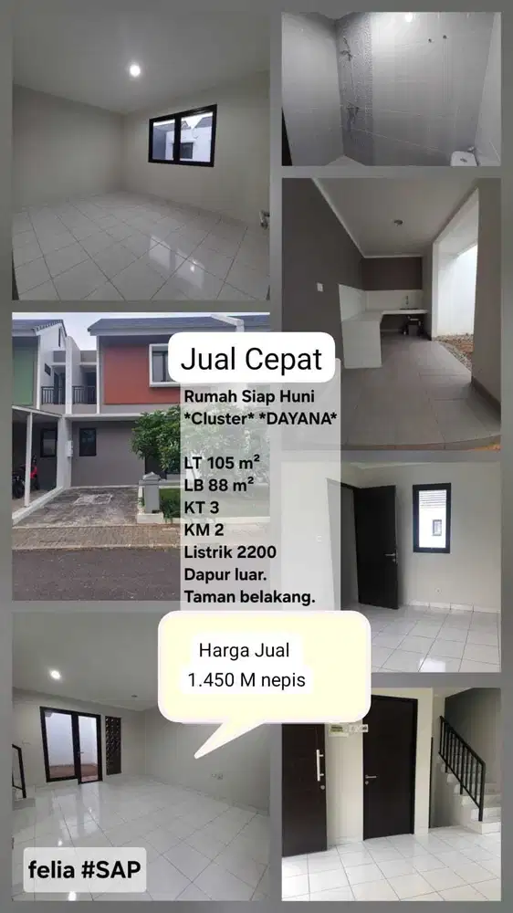 Termurah! Rumah di Cluster Dayana Summarecon Bandung