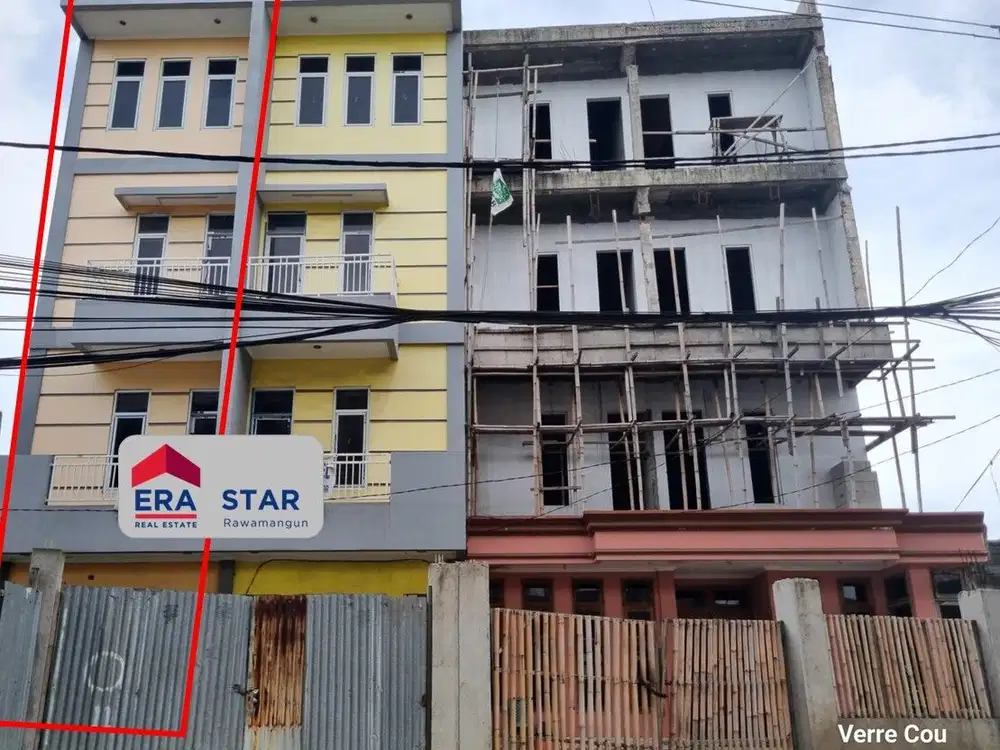 Ruko 4 lantai murah di pinggir jalan utama Cakung Jaktim