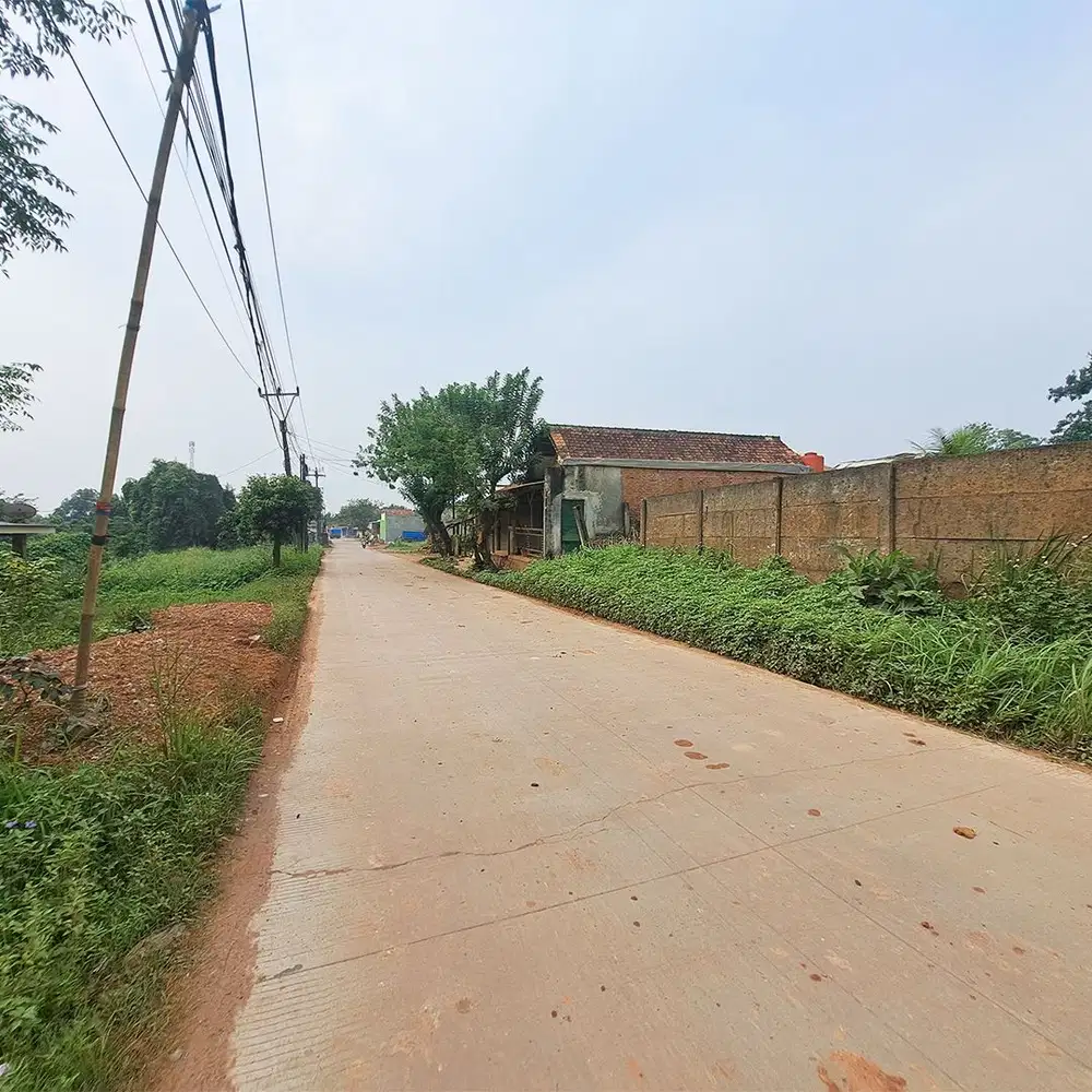 Tanah murah bentuk kotak pinggir jalan bisa akses colt diesel