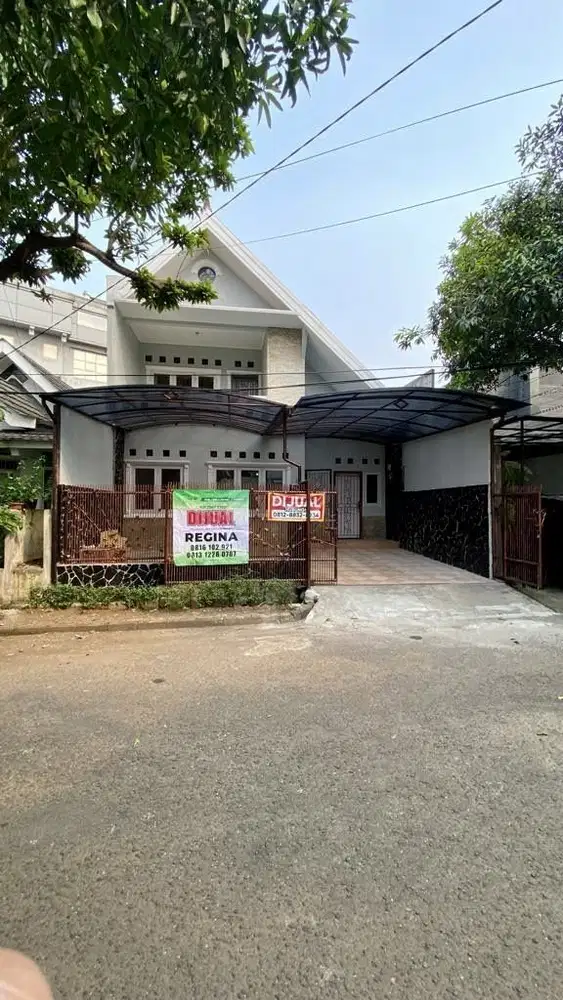 DIJUAL PUYUH TIMUR RESIDENCE RAPIH FULL RENOV BELAKANG DEPAN TAMAN