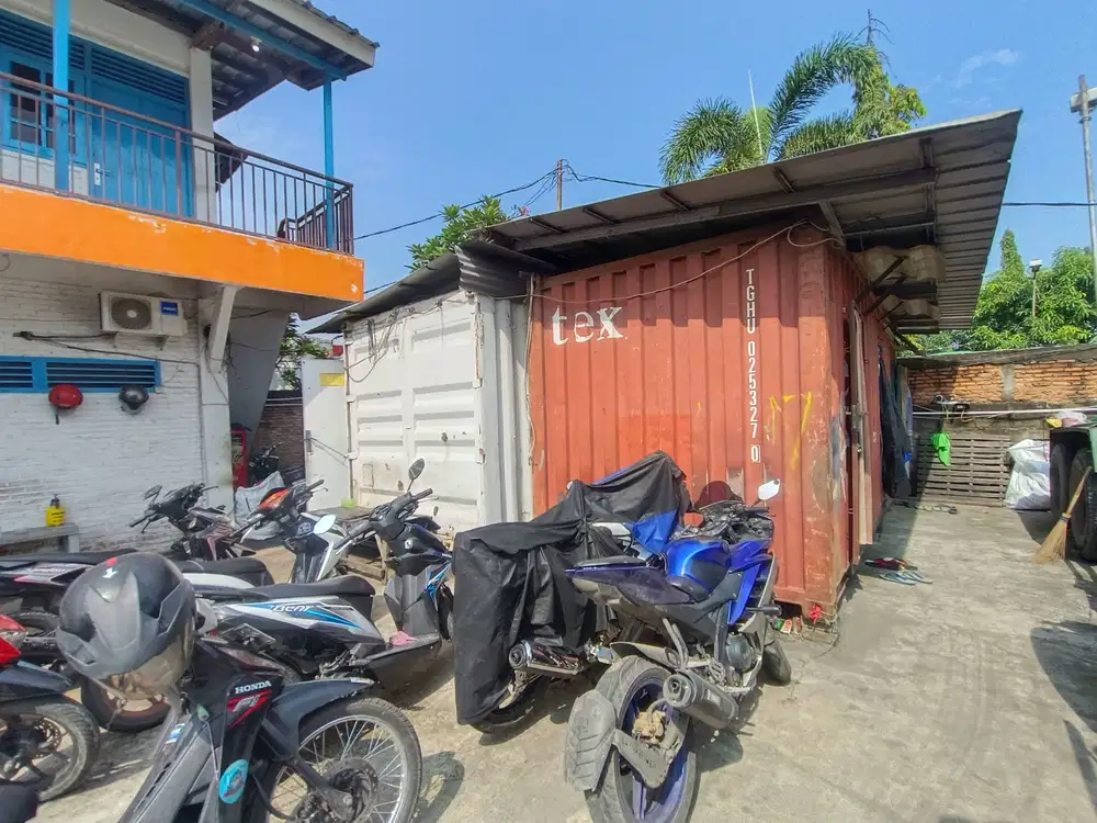 Tanah Dijual Cilincing Raya sudah cor cocok untuk Garasi Trailer Conta
