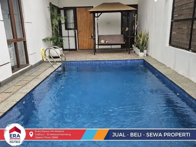 Jual Rumah Semi Furnish Terdapat Kolam Renang di Metland Menteng
