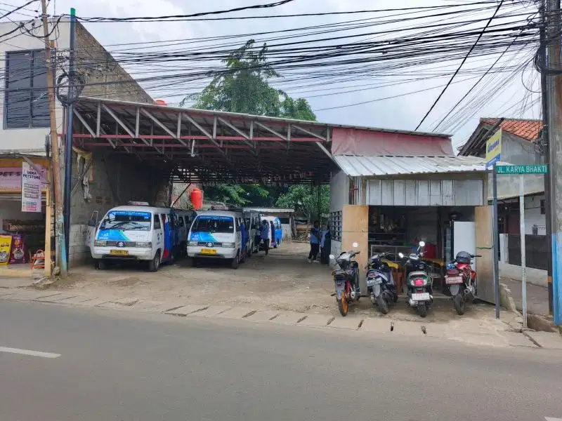 di jual tanah pinggir jalan strategis deket ke LRT  HARJAMUKTI