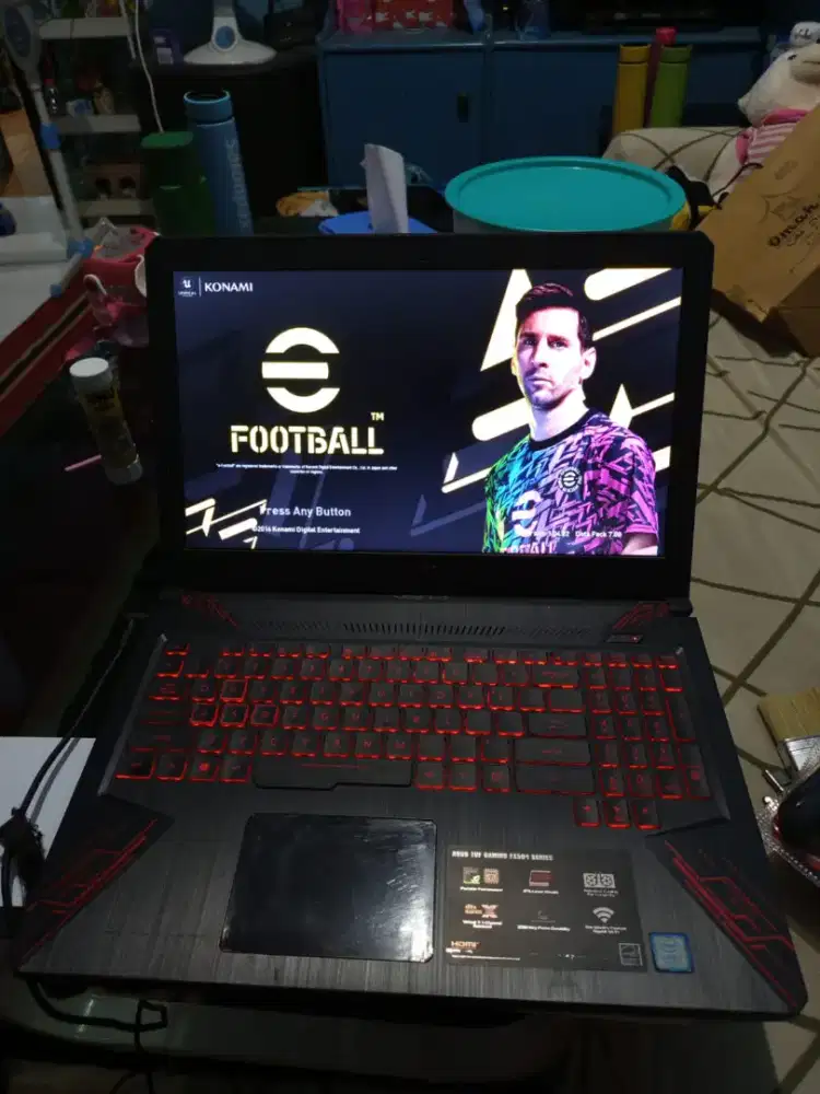 Laptop Gaming asus fx504 i7 GEN 8 GTX 1050 RAM 16GB SSD 128GB HDD 1TB