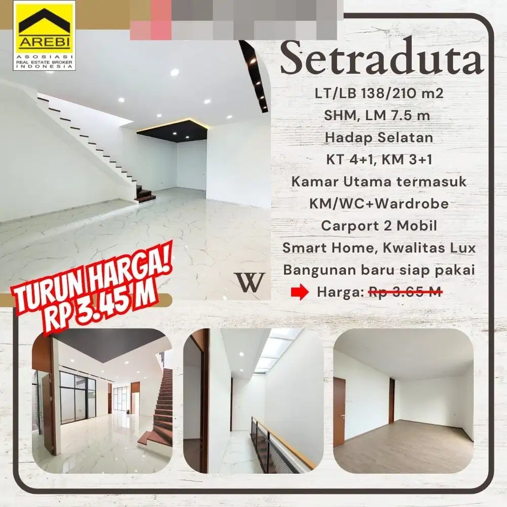 Termurah! Rumah Lux Bagus di Setraduta Bandung