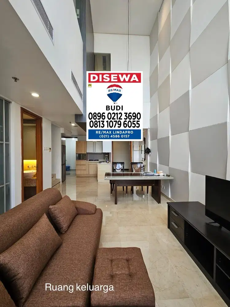 Disewakan Apartemen summit LB 151 m2 2 KT lt 18 furnish Kelapa Gading