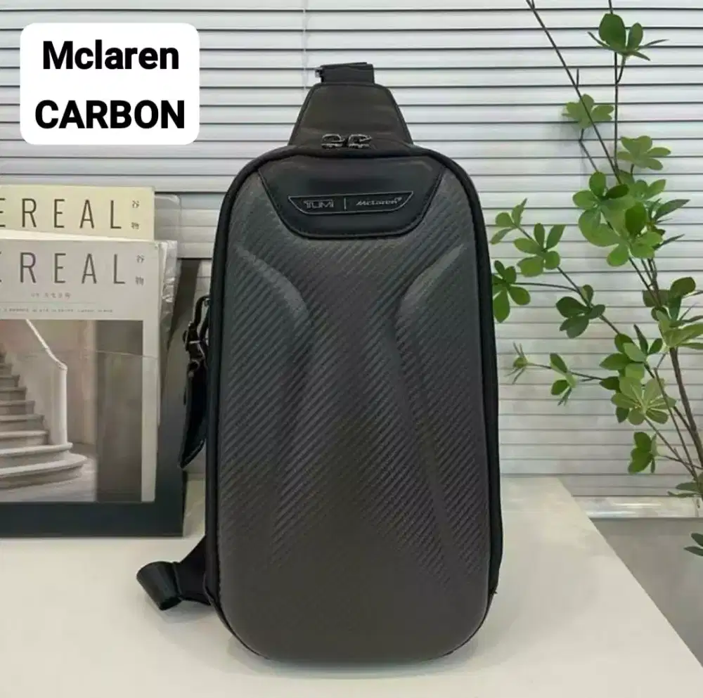 Tas Tumi Torque Mclaren Slingbag Bodybag Leather Carbon