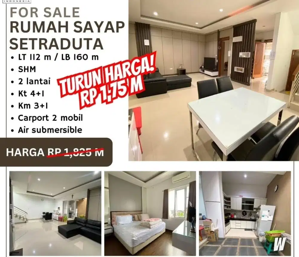 Termurah! Rumah lux sayap setraduta di bawah 2M bandung utara