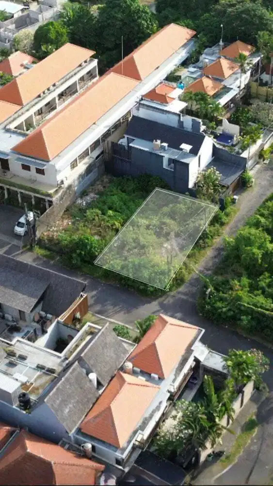 Langka tanah premium hook 206m2 kawasan villa, hotel jl 8meter