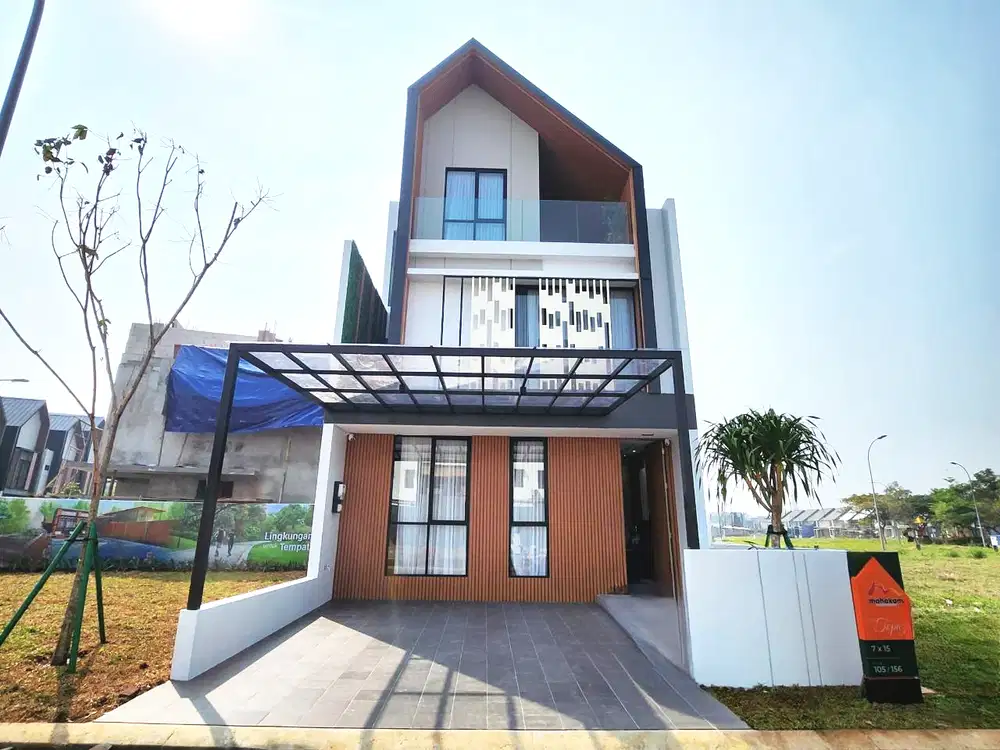 Sisa 1 Unit Rumah 7x15 3LT Hadap Taman Cluster Mahakam Topaz JGC