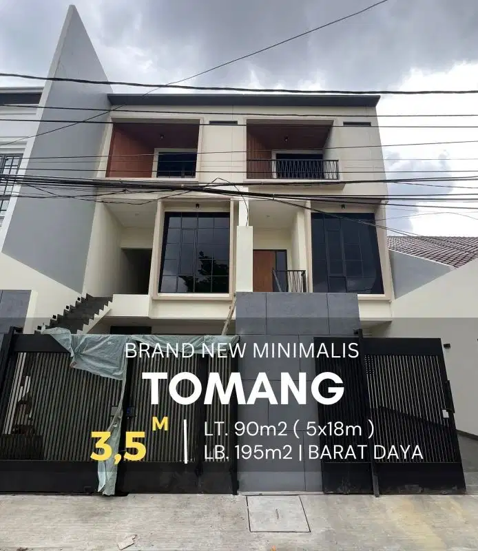 Rumah Baru Tomang Lokasi Strategis Belakang BCA Tomang, New Minimalist