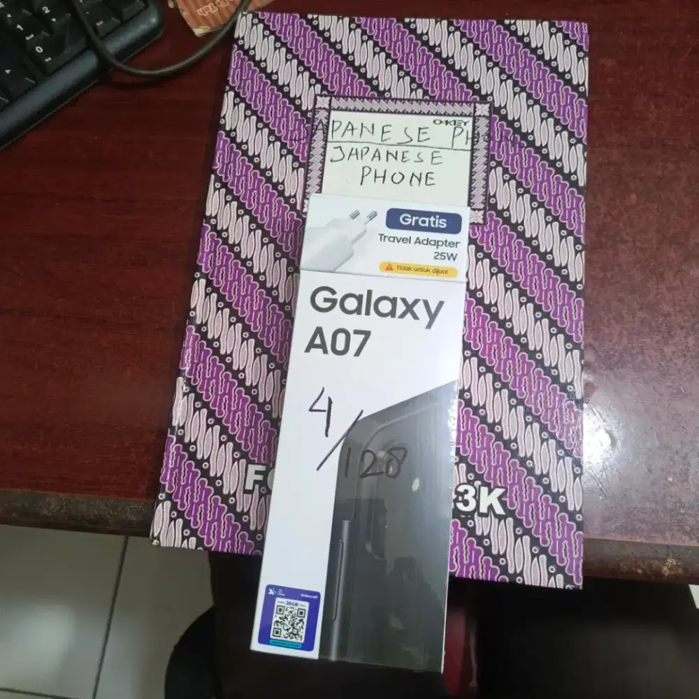 Samsung A07 4/128+adaptor new resmi