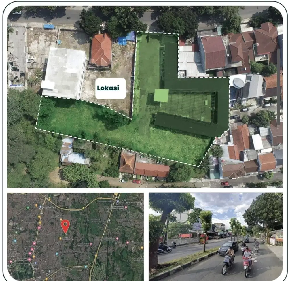 Kavling + bangunan cafe di Jalan Raya Utama Pandu Raya Bogor