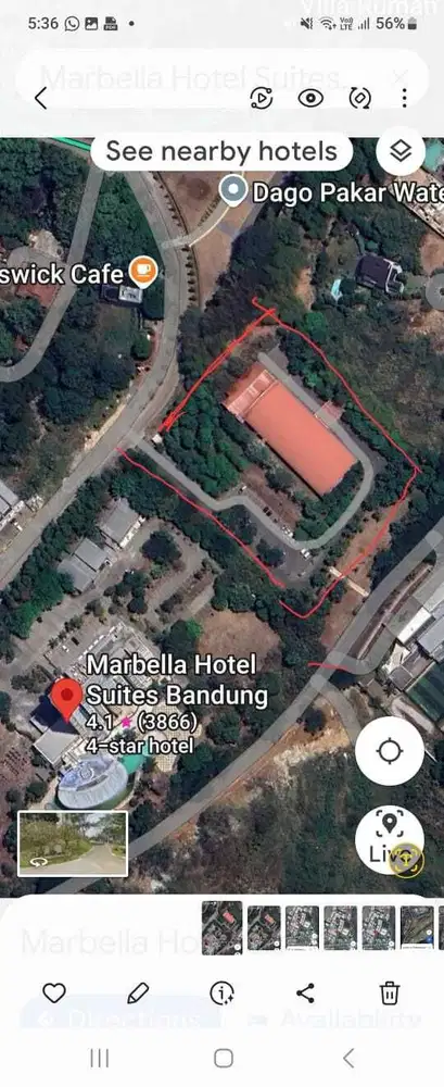 Tanah dan Bangunan Ex.Gor di Dago Pakar Resort