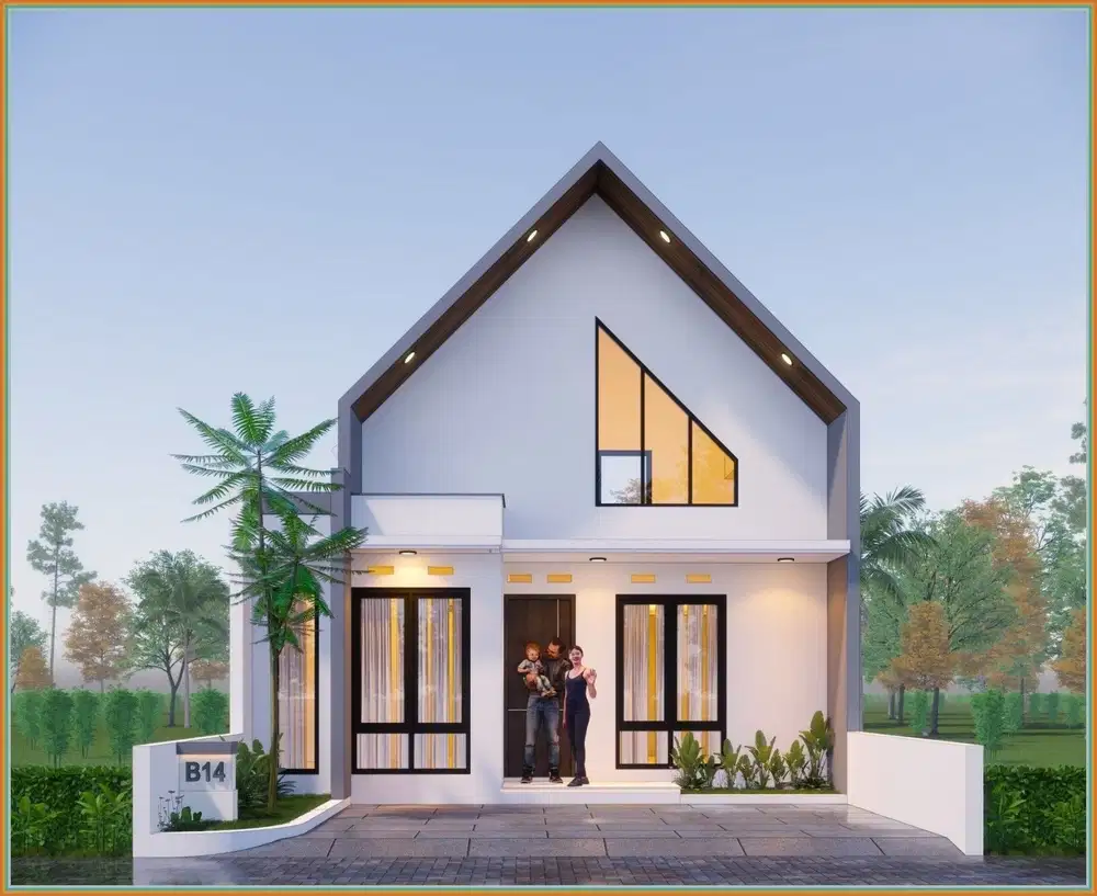 Jual Rumah Sleman Ada Pos Security Nuansa Villa Dekat Kampus UMY