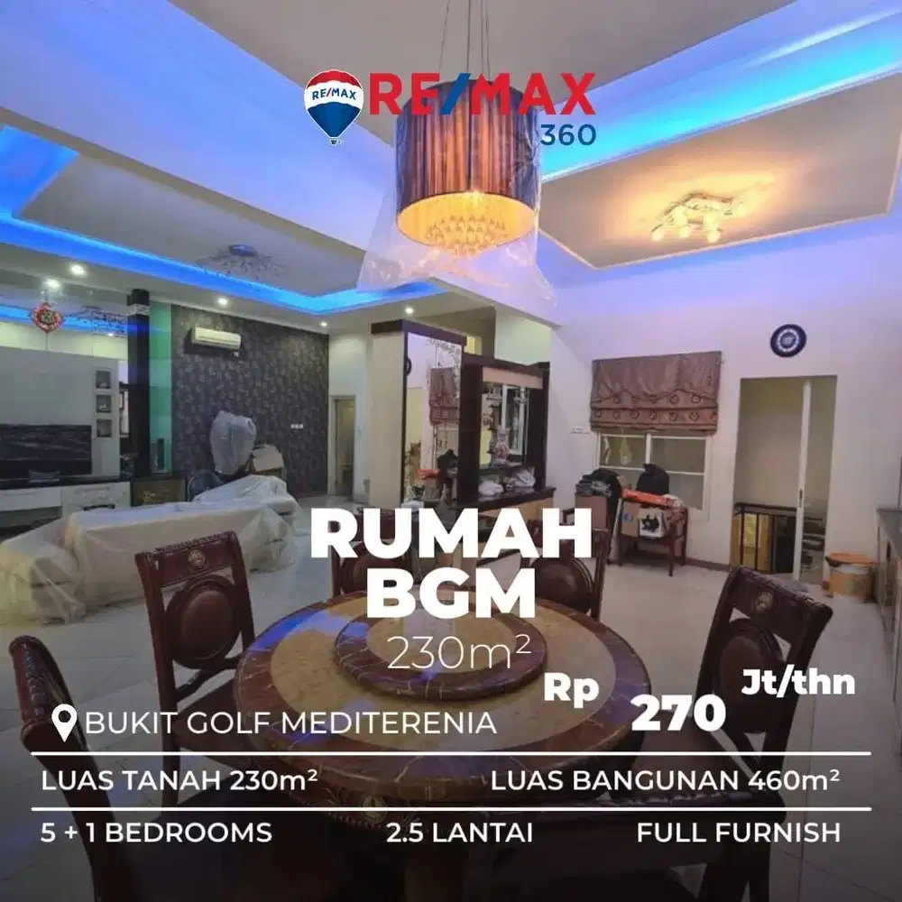 Disewa Rumah PIK BGM Uk 230m Furnished Elegant at Pik At Jakut