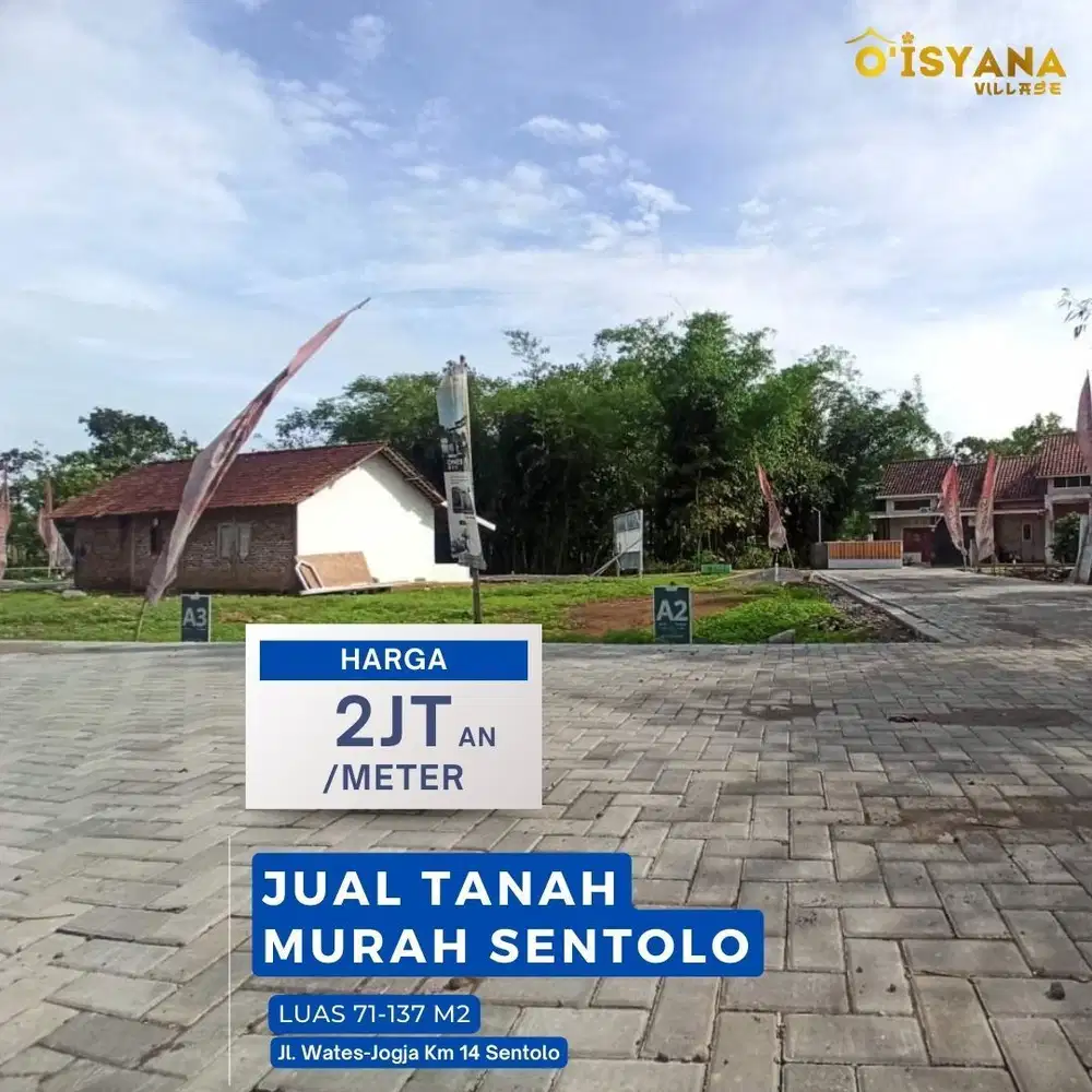Dijual Tanah Di Jogja Murah 400 Meter ke Brimob Sentolo
