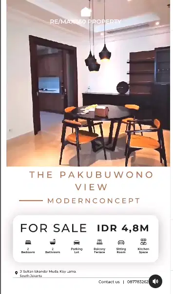 Dijual Best Deal Apartemen Pakubuwono View 2BR 153m2 Furnished Jaksel