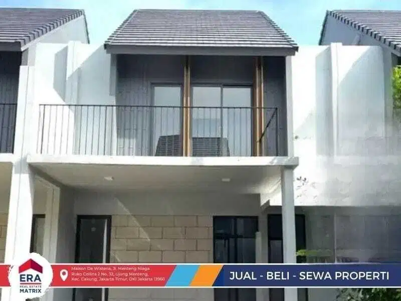 Jual rumah 3 lantai semi furnished di daerah metland menteng, jakarta