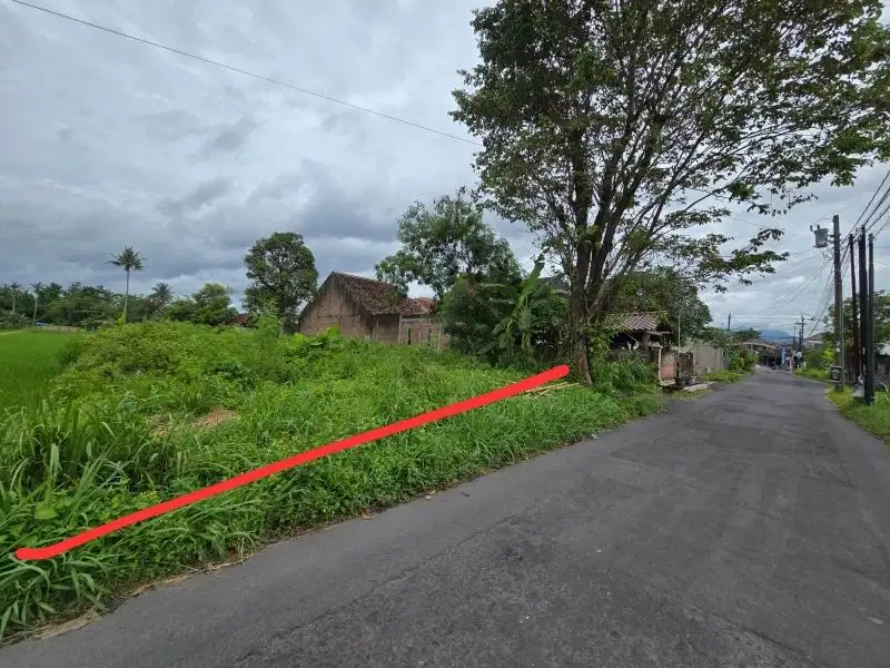 Dijual tanah 323m di ngaglik sleman mangku jalan lebar