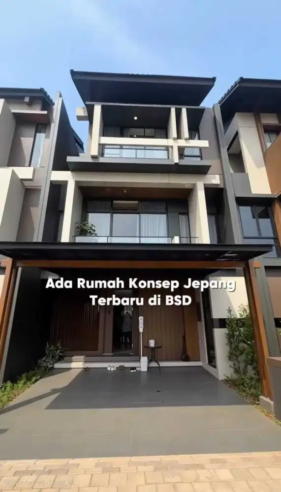 Dijual Rumah 3 Lantai DI BSD CITY Full Marmer KONSEP JEPANG FREE DP