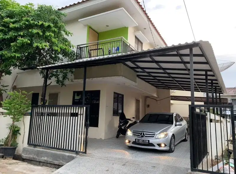 rumah gading griya 2 lantai, posisi hook, bebas banjir,