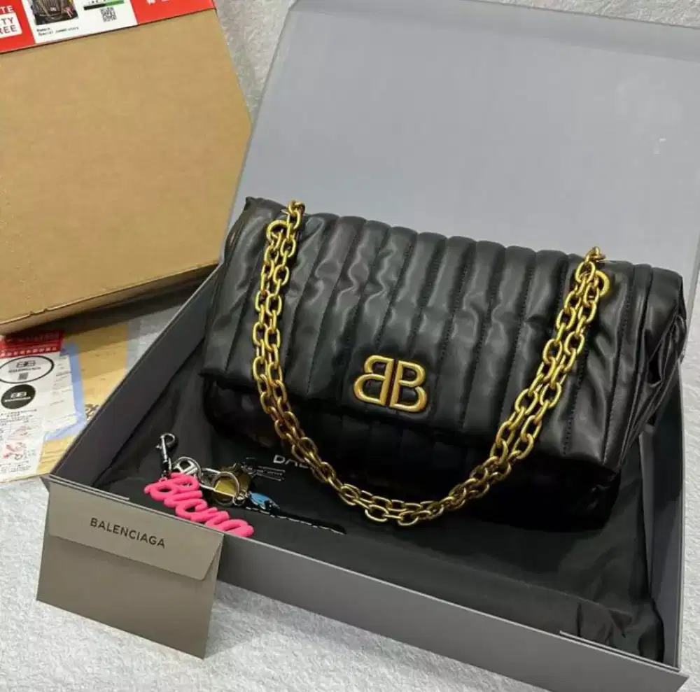 TAS BALENCIAGA MONACO QUILTED CHAIN