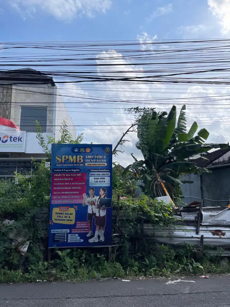 Buc tanah strategis 235m2 raya penamparan denpasar barat dekat pasar