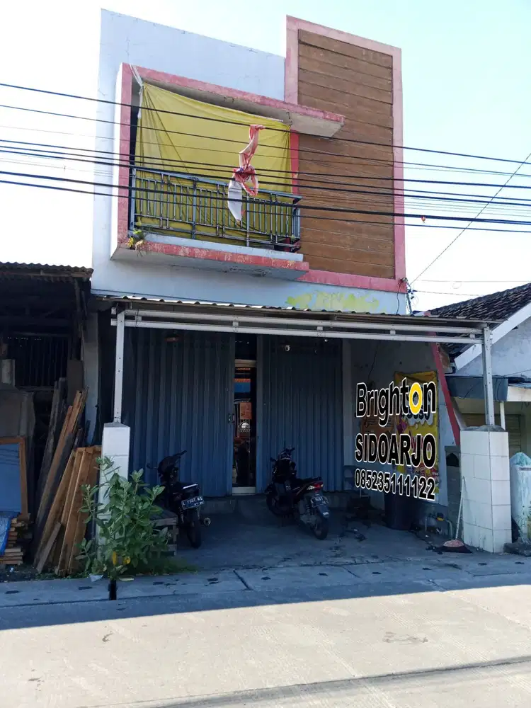 Ruko SHM 0 Jalan raya Wage Aloha Sidoarjo, lokasi padat penduduk
