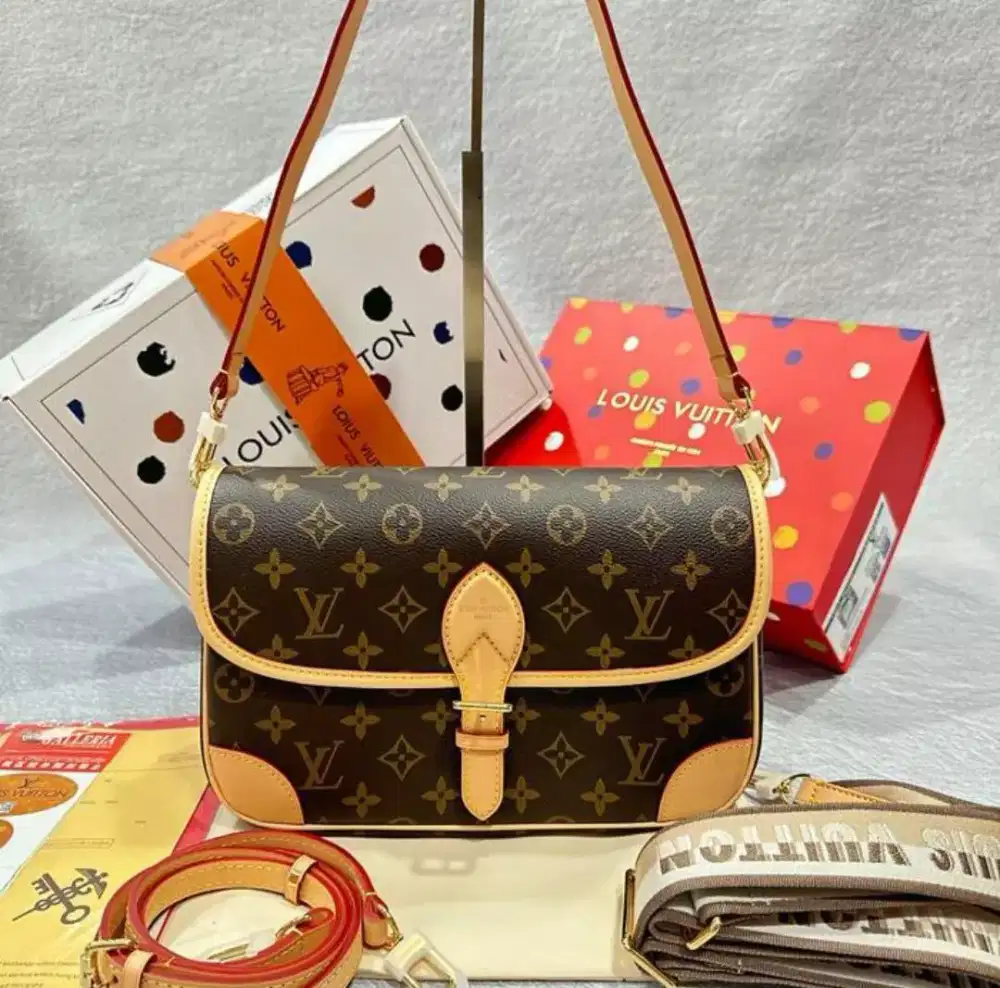 TAS LV DIANE SATCHEL SHOULDER BAG MONOGRAM