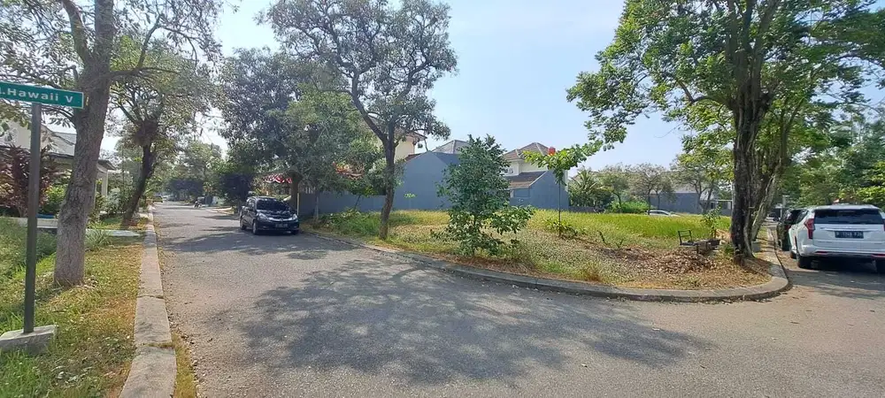 Tanah Deltamas Cikarang Cluster Hawai Luas 385 Rp. 3.1 Jt /Meter Hoek