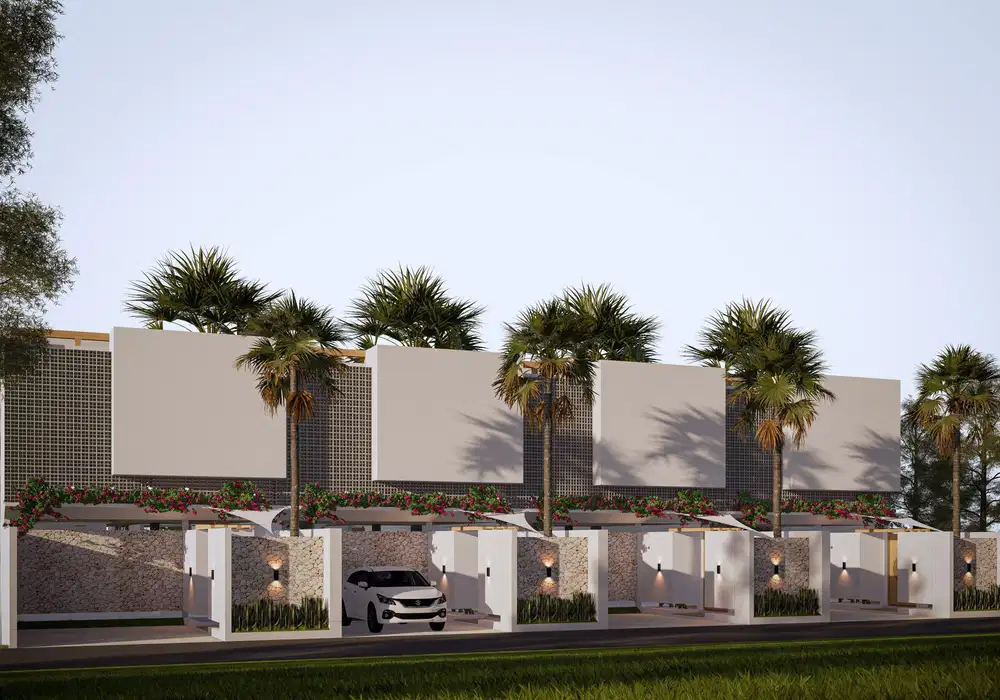 Villa Modern Tropis View Laut Biru Area Nusa Dua Type Ocean