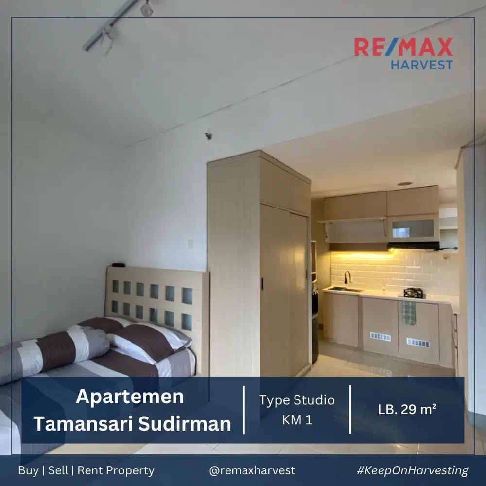 DIJUAL HARGA DIBAWAH PASAR APARTEMEN TAMANSARI SUDIRMAN TYPE STUDIO