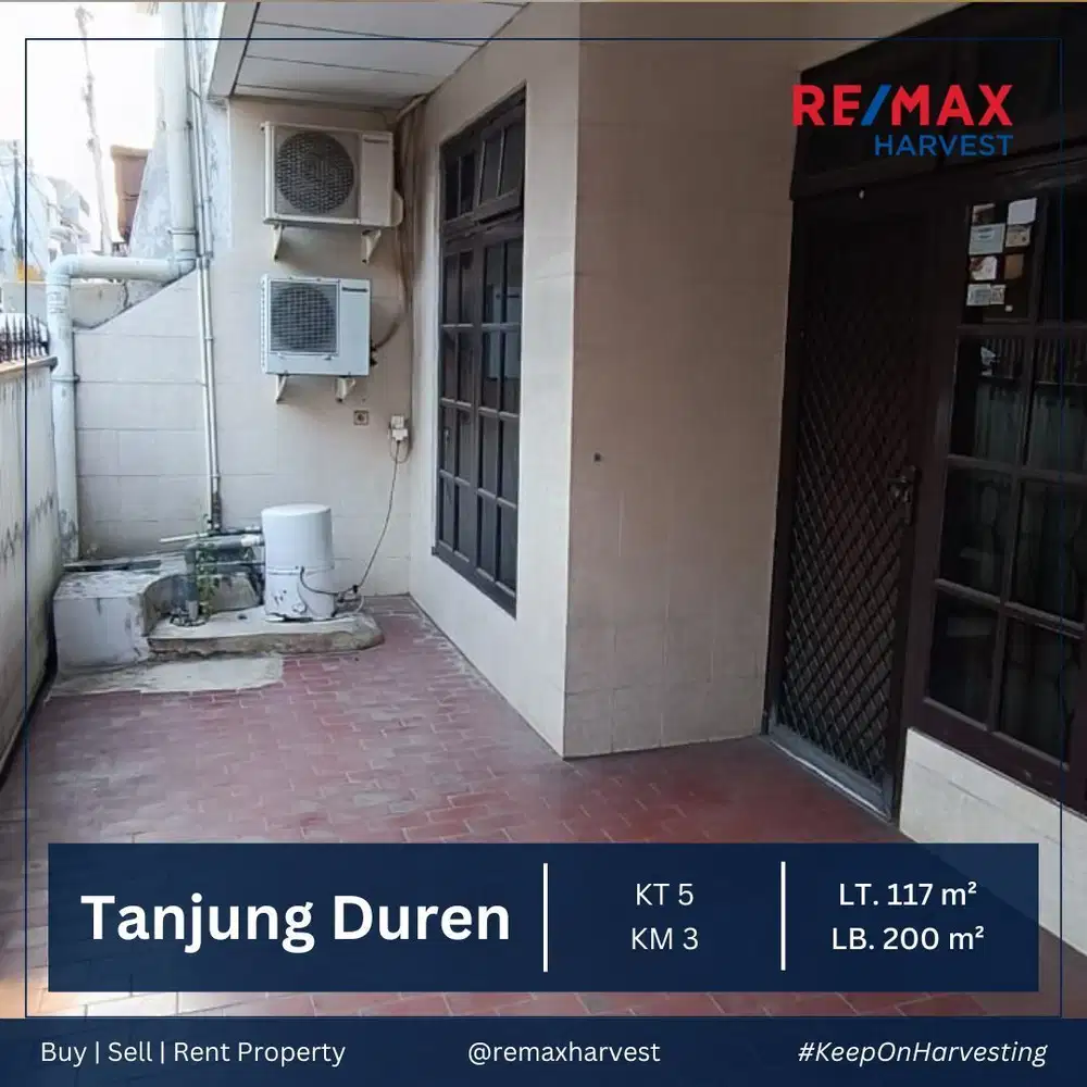 DIJUAL CEPAT RUMAH TINGGAL LOKASI STRATEGIS TANJUNG DUREN JKT BARAT