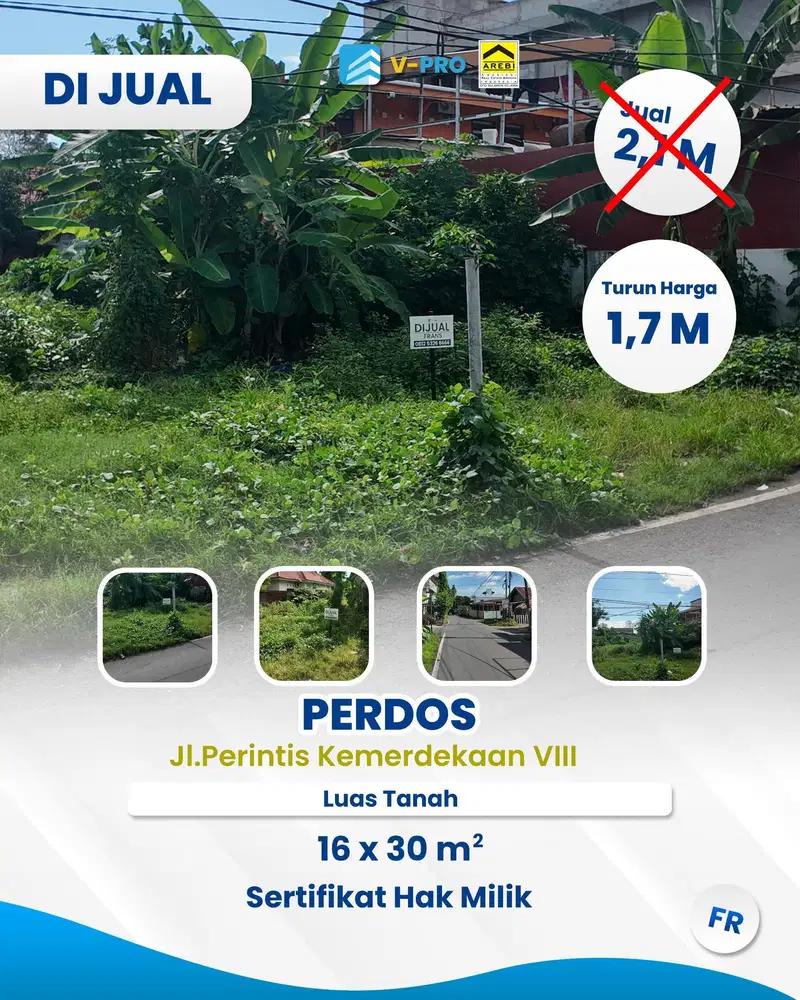 Dijual tanah Perdos unhas tamalanrea