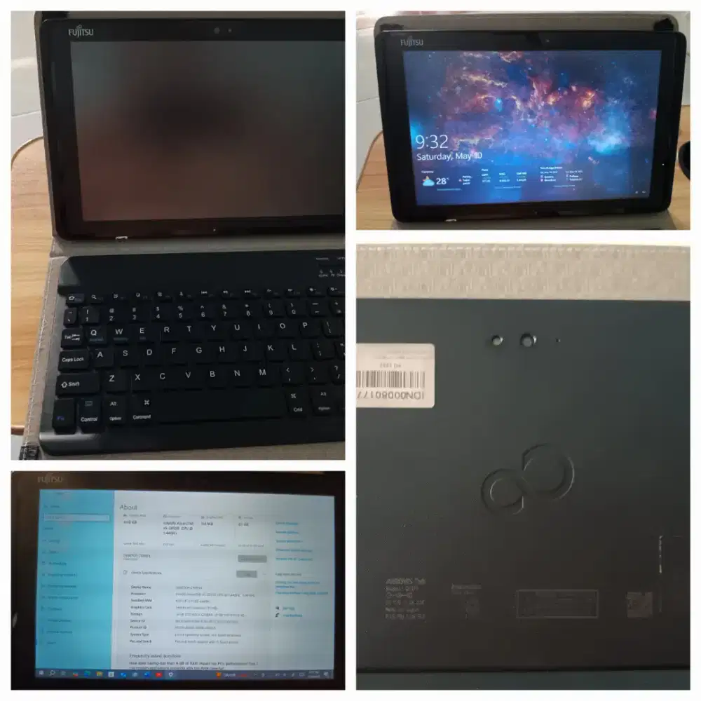 Jual laptop windows touchscreen fujitsu