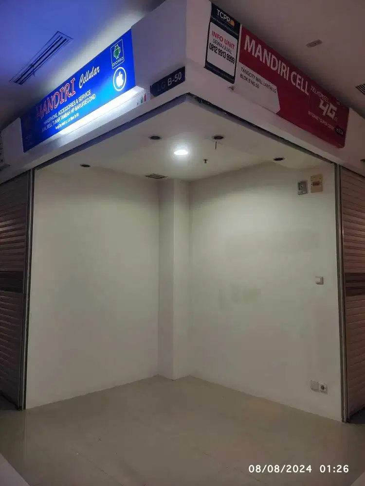 Sewa toko pusat emas murah tangcity mall kota tangerang