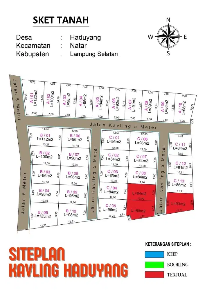 KAVLING SIAP BANGUN BELAKANG PABRIK ROTI JORDAN BRANTI