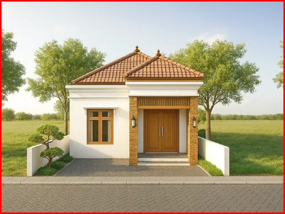 Model Bali Style, Rumah Murah di Imogiri Bantul