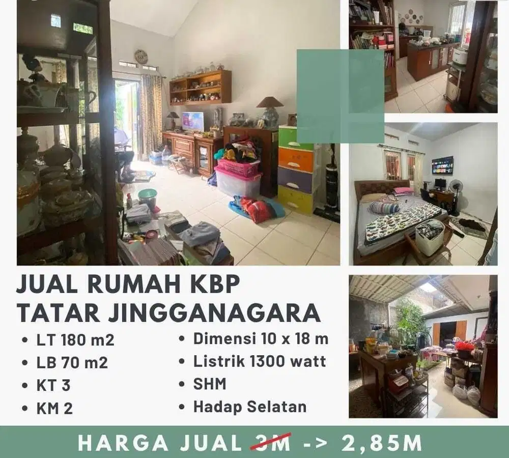 Termurah! Rumah di Tatar Jingganagara Kota Baru Parahyangan