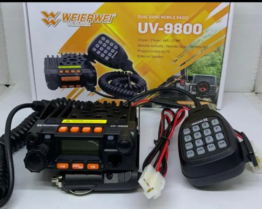 Radio Rig Mini Weirwei UV9800 Dualband baru bergaransi